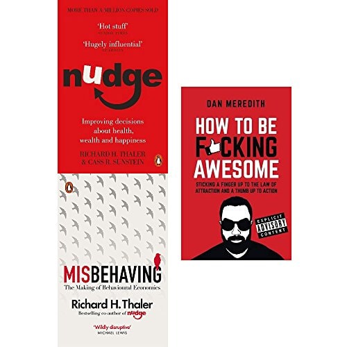 Nudge, misbehaving and how to be fucking awesome 3 books collection set