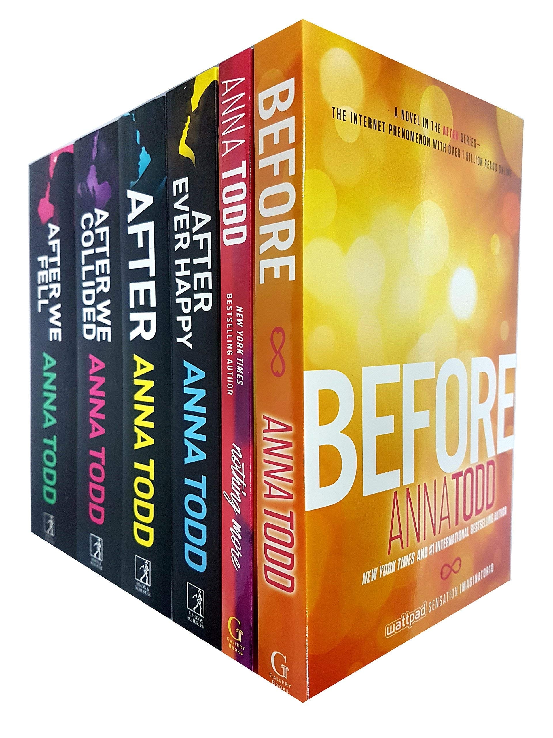 Anna Todd Before And After Series 6 Books Set Collection, Nothing More, After