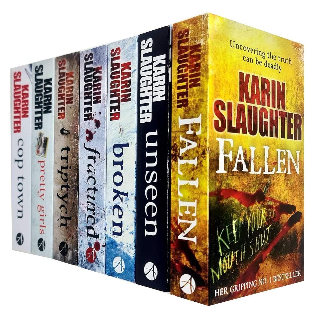 Karin Slaughter Will Trent and Grant County 8 Books Collection Set (Kisscut, Indelible, Blindsighted, Broken, Like a Charm, Triptych, Unseen and More)