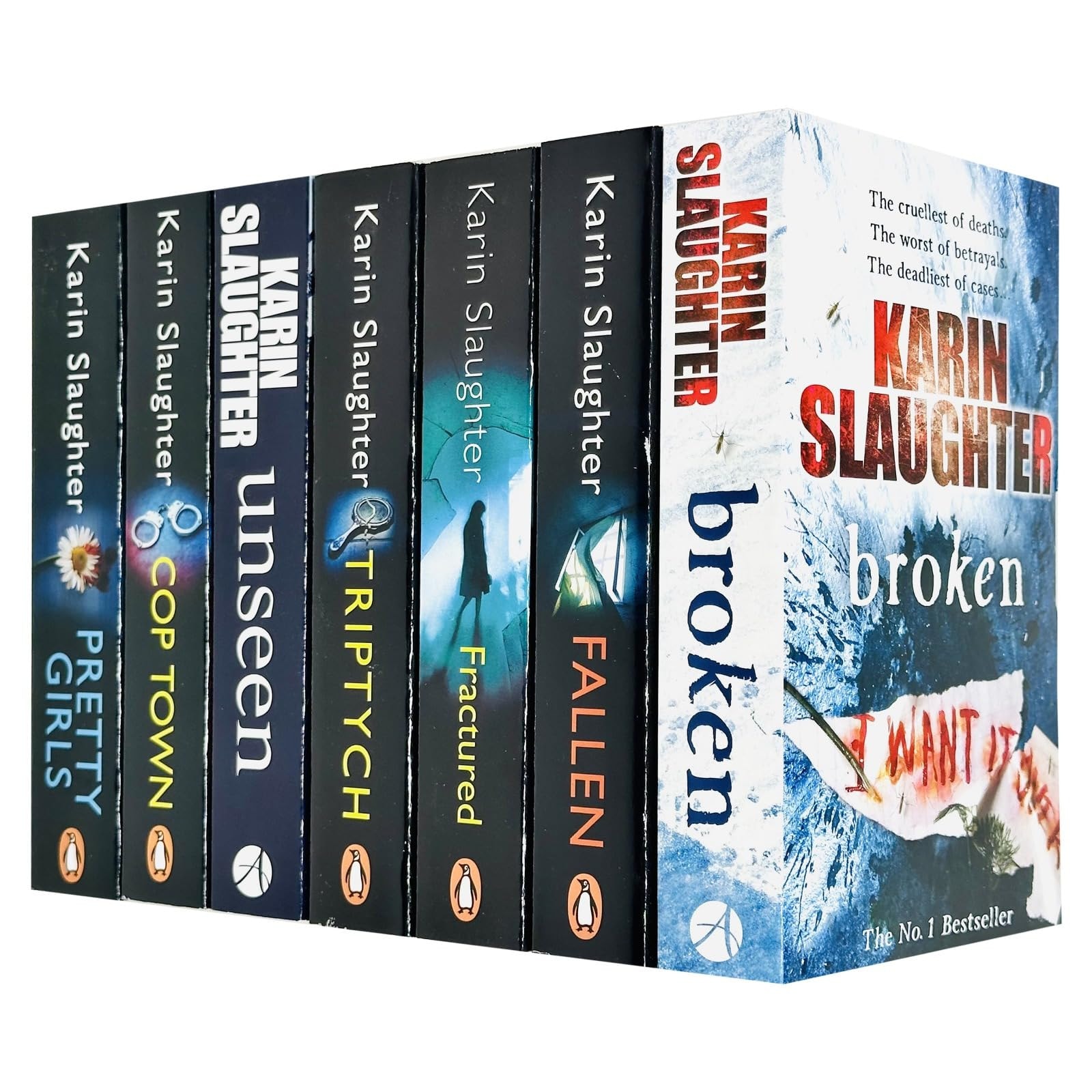Will Trent Series Karin Slaughter Collection 7 Books Set (Fallen, Unseen, Broken, Fractured, Triptych, Pretty Girls, Cop Town)