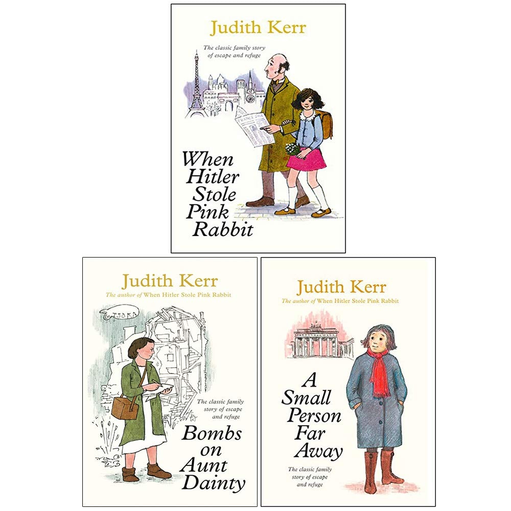 Judith Kerr Collection 3 Books Set (When Hitler Stole Pink Rabbit, Bombs on Aunt Dainty, A Small Person Far Away)