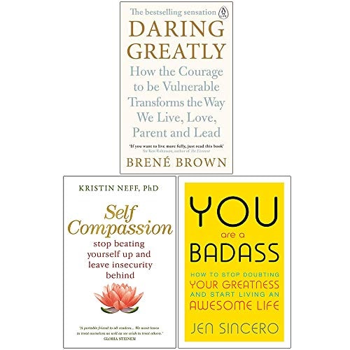 Daring Greatly, Self Compassion, You Are a Badass 3 Books Collection Set