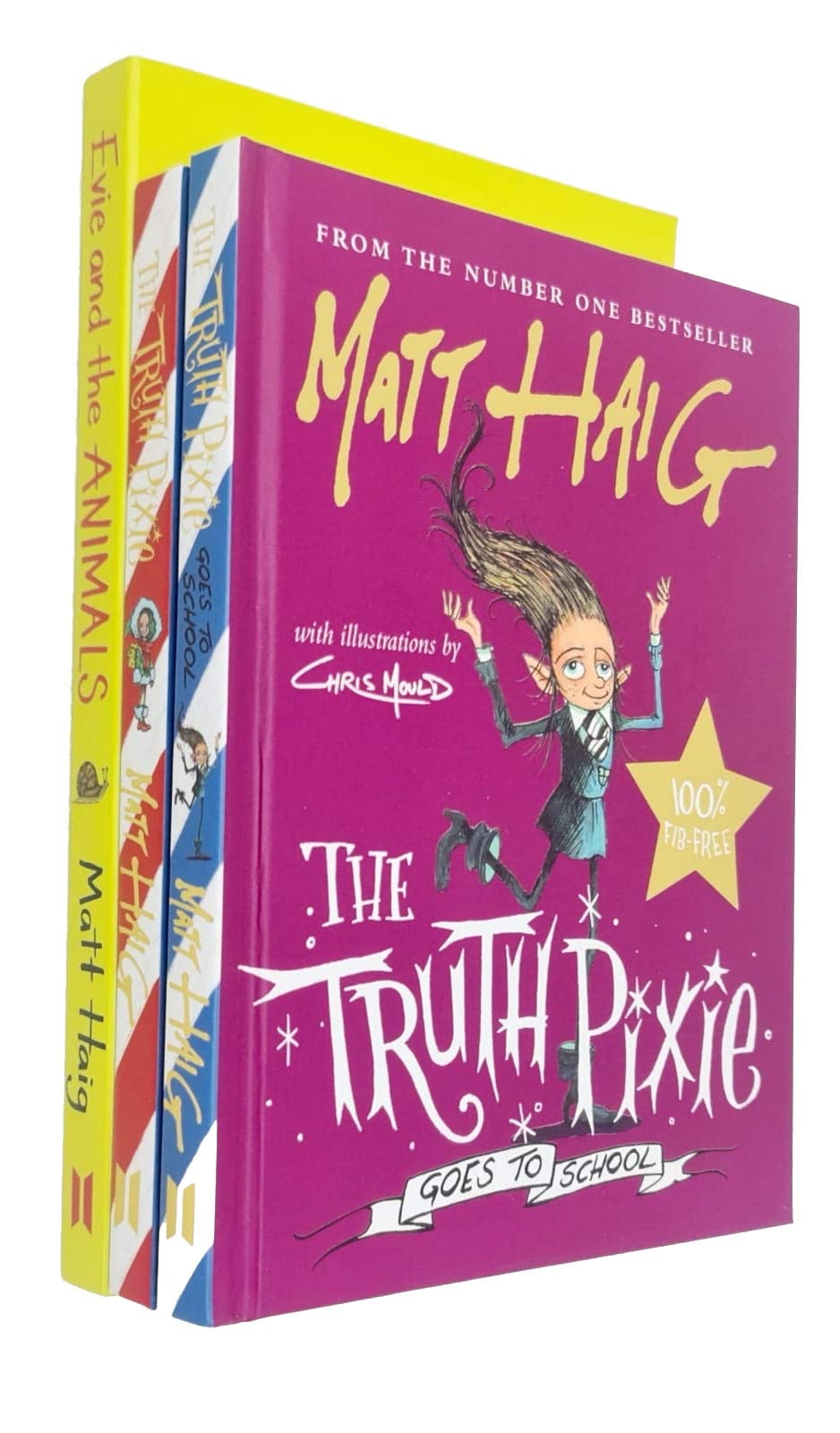 Matt Haig 3 Books Collection Set (Evie and the Animals, The Midnight Library, A Mouse Called Miika)
