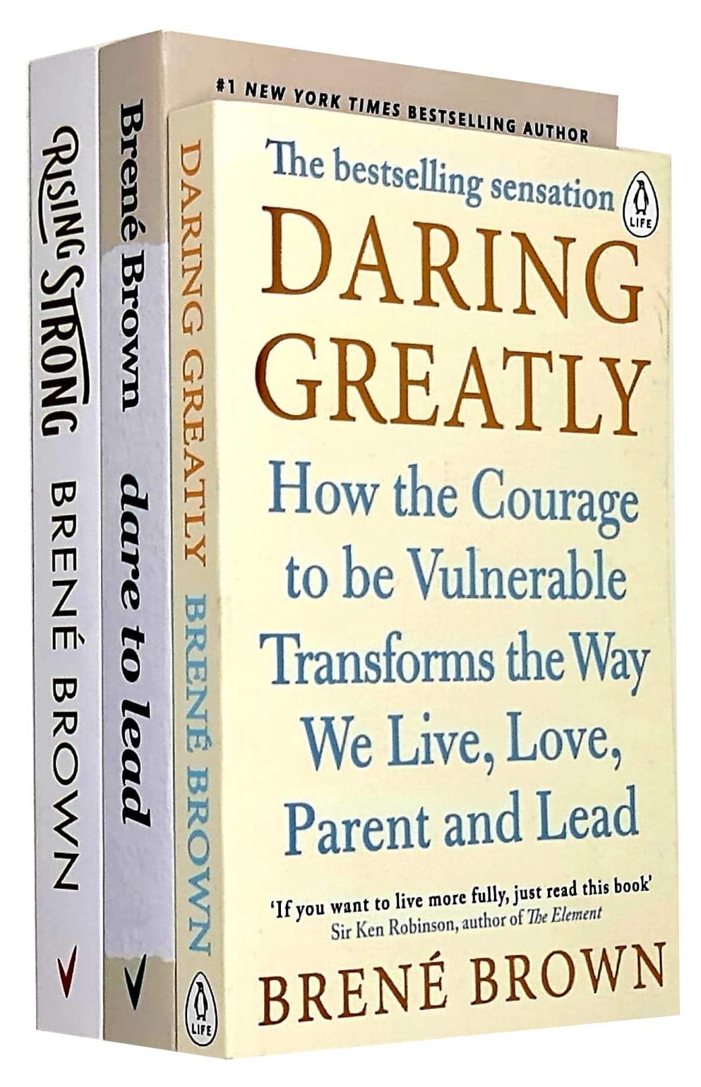 Dare to Lead, Daring Greatly, Rising Strong 3 Books Collection Set by Brené Brown
