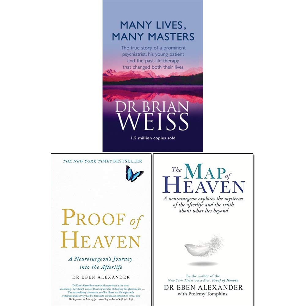 Many Lives Many Masters, Map of Heaven and Proof of Heaven 3 Books Collection Set