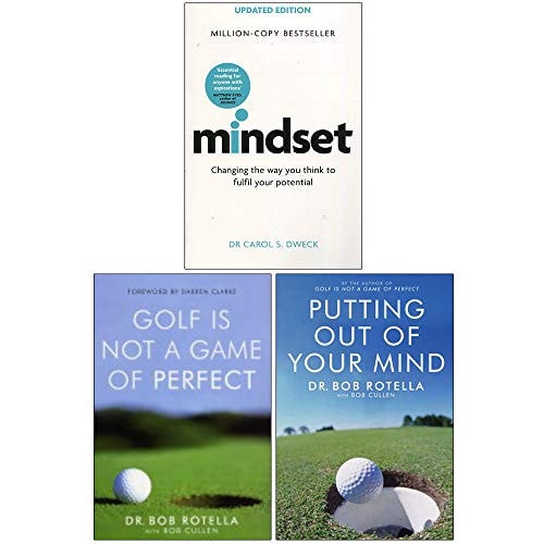 Mindset Carol Dweck, Golf is Not a Game of Perfect, Putting Out Of Your Mind 3 Books Collection Set