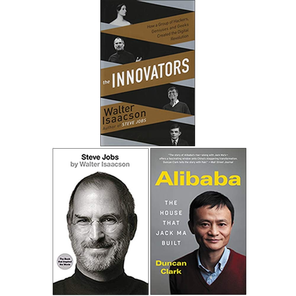 Innovators [Hardcover], Steve Jobs, Alibaba 3 Books Collection Set