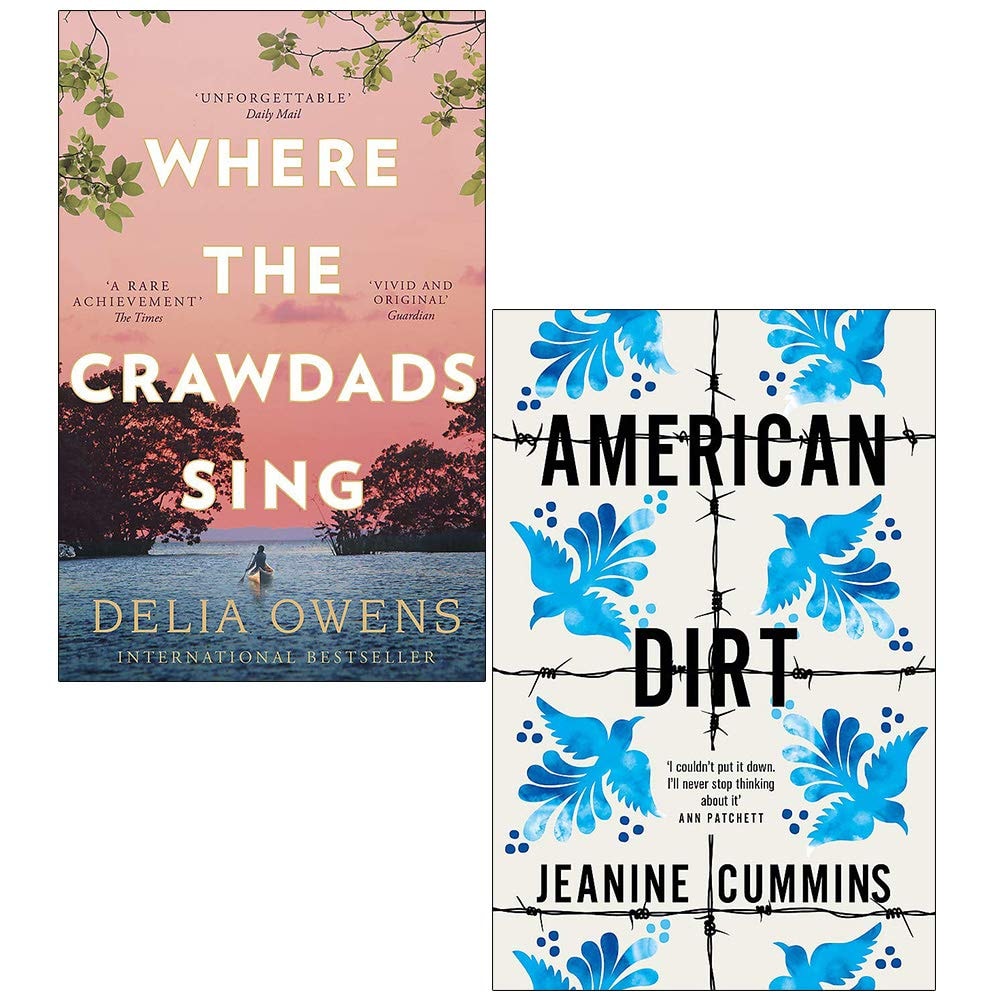 Where the Crawdads Sing by Delia Owens and American Dirt by Jeanine Cummins 2 Books Collection Set