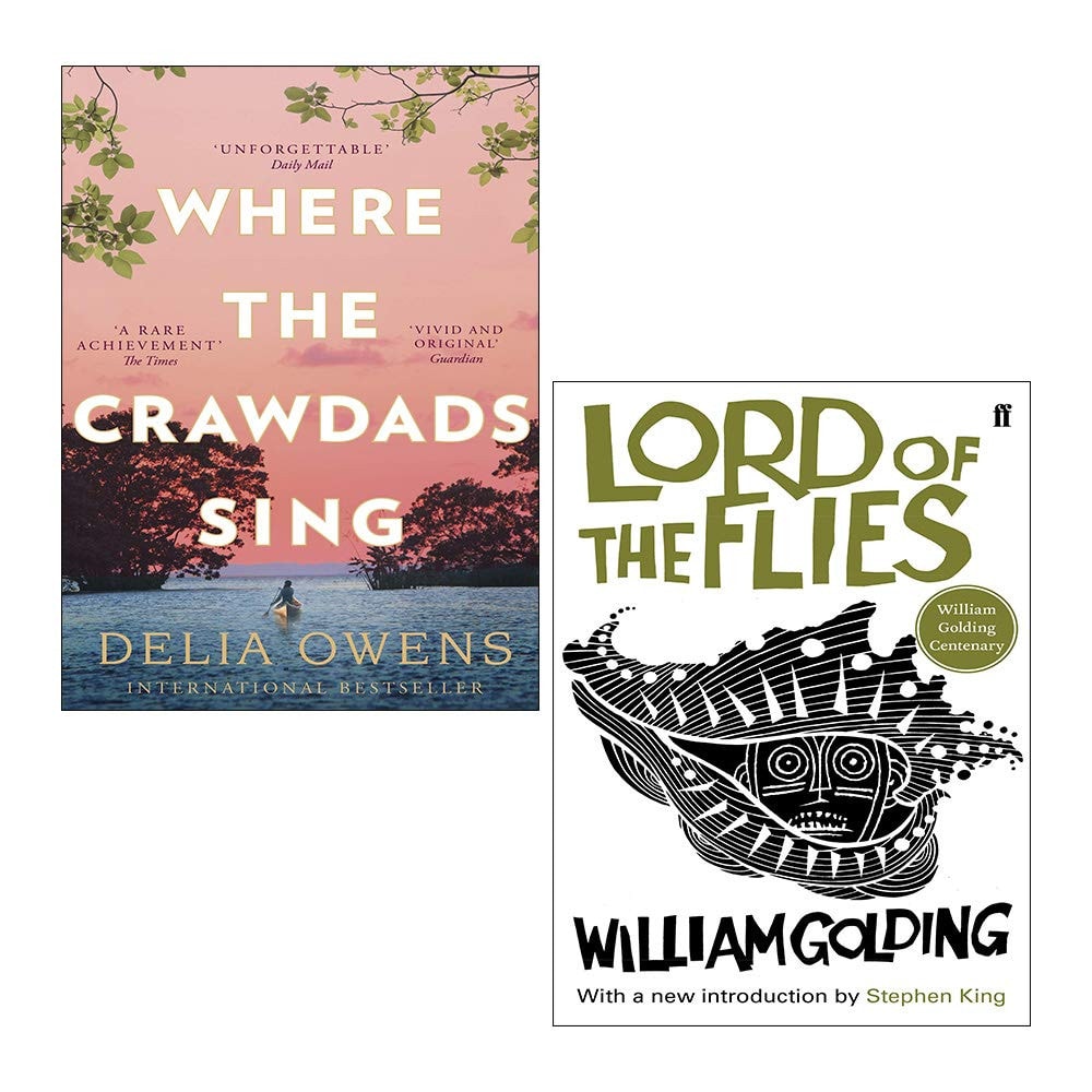 Where the Crawdads Sing, Lord of the Flies (Centenary Edition) 2 Books Collection Set