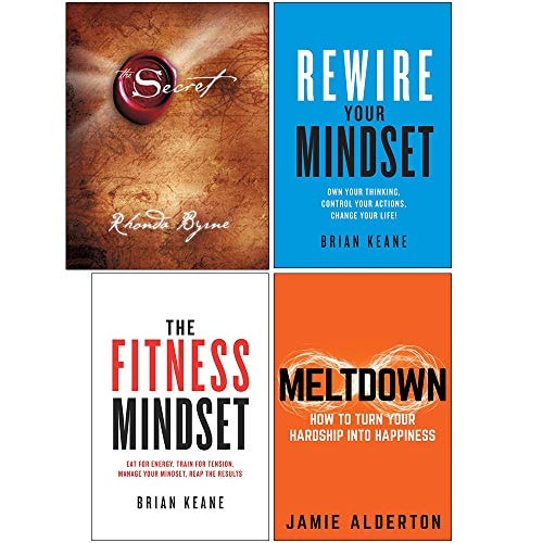 The Secret [Hardcover], Rewire Your Mindset, The Fitness Mindset, Meltdown 4 Books Collection Set