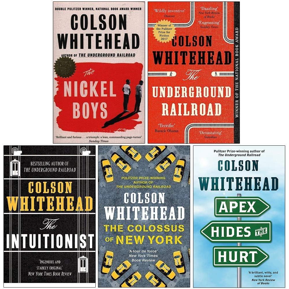Colson Whitehead Collection 4 Books Set (The Nickel Boys, The Underground Railroad, The Intuitionist, The Colossus of New York)