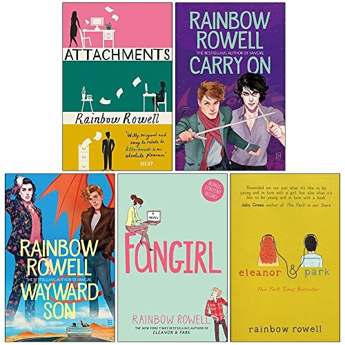 Rainbow Rowell Collection 5 Books Set (Attachments, Carry On, Wayward Son, Fangirl, Eleanor & Park)