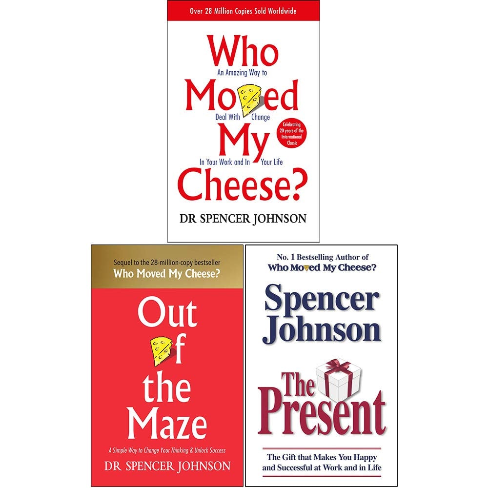 Dr Spencer Johnson 3 Books Collection Set (Who Moved, Out of the Maze[Hardcover], The Present)