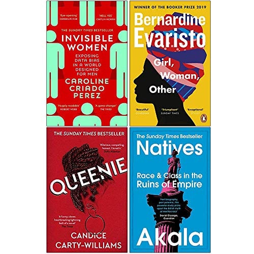 Invisible Women, Girl Woman Other, Queenie, Natives Race and Class in the Ruins of Empire 4 Books Collection Set
