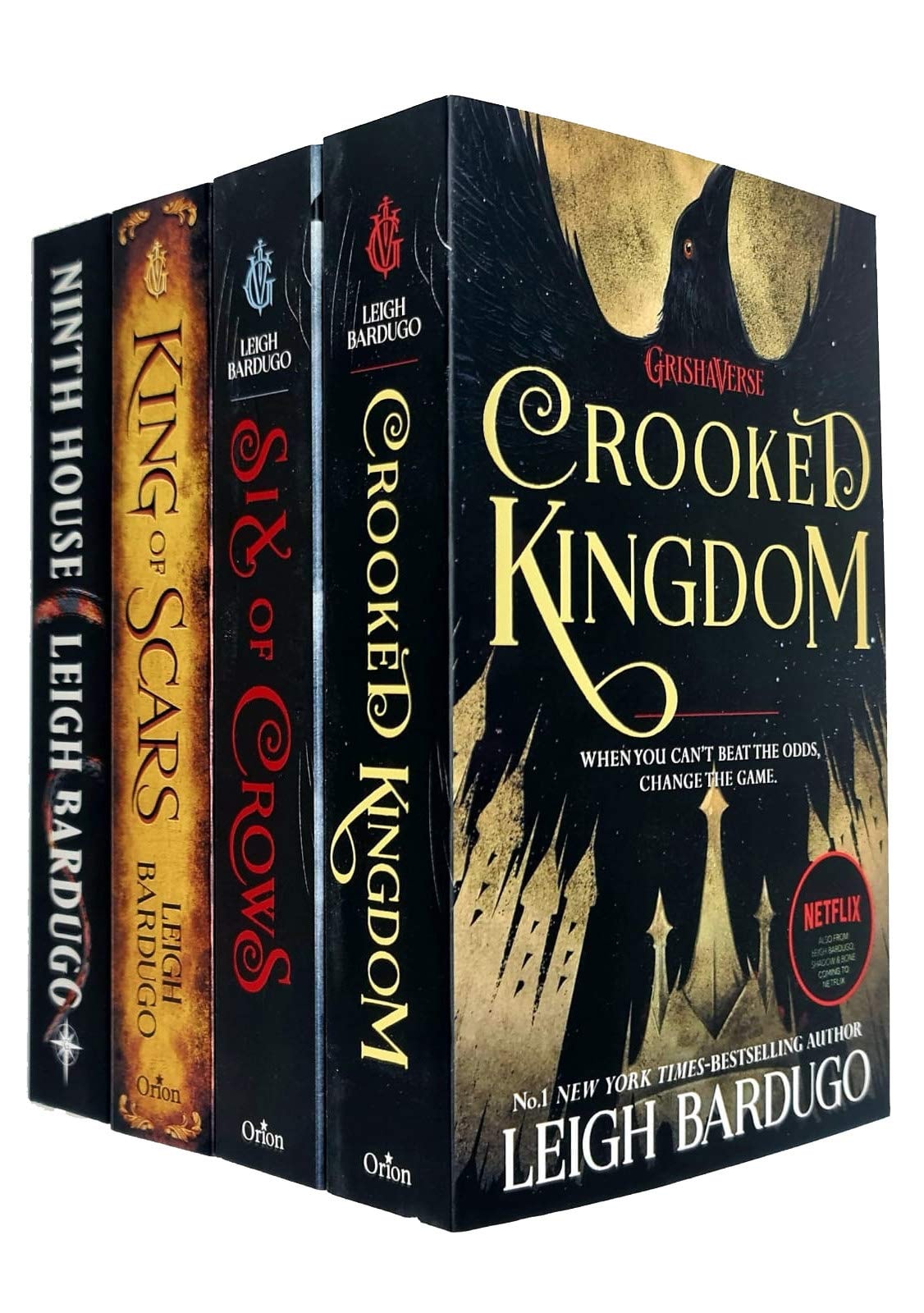 Leigh Bardugo Collection 4 Books Set (King of Scars, Ninth House, Six of Crows, Crooked Kingdom)