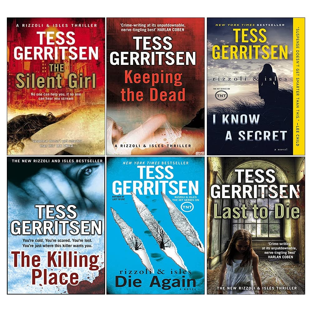 Rizzoli & Isles Series 7-12 Collection 6 Books Set By Tess Gerritsen (Keeping the Dead, The Killing Place, The Silent Girl, Last To Die, Die Again, I Know A Secret)