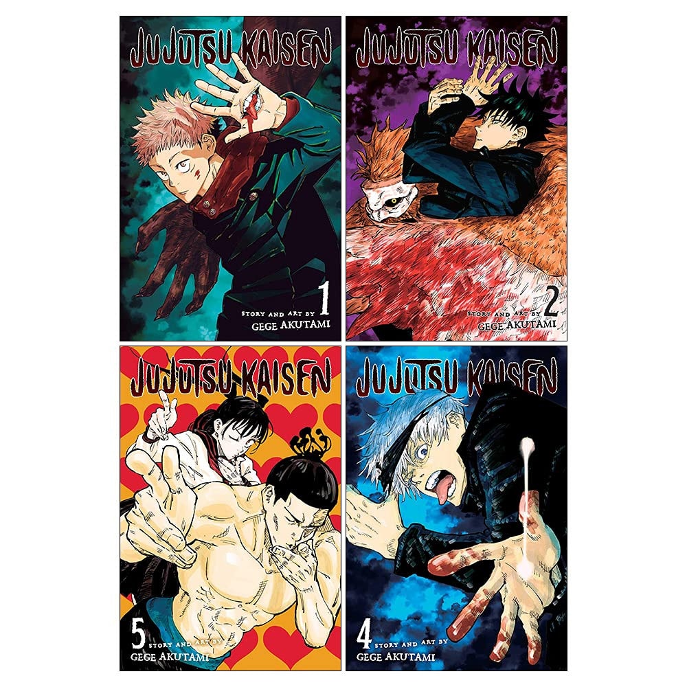 Jujutsu Kaisen Series Vol 1 2 4 5: 4 Books Collection Set by Gege Akutami