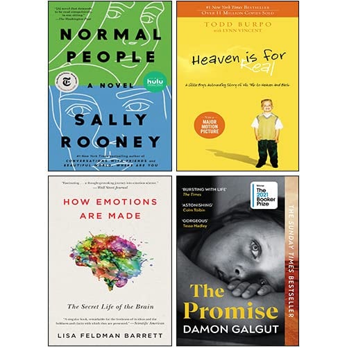 The Promise, Normal People, How Emotions Are Made, Heaven is for Real 4 Books Collection Set