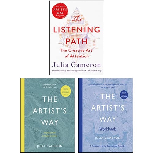 Julia Cameron 3 Books Collection Set (The Artist's Way, The Artist's Way Workbook, Listening Path)