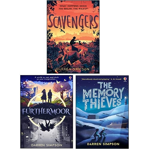 Darren Simpson 3 Books Collection Set (Scavengers, The Memory Thieves, Furthermoor)