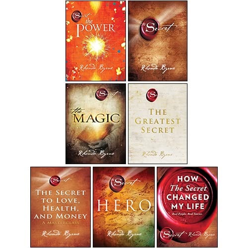 Secret Series Collection 7 Books Set By Rhonda Byrne (Hero, Power, Magic, The Secret, How The Secret Changed My Life, The Secret to Love, Health and Money, The Greatest Secret)