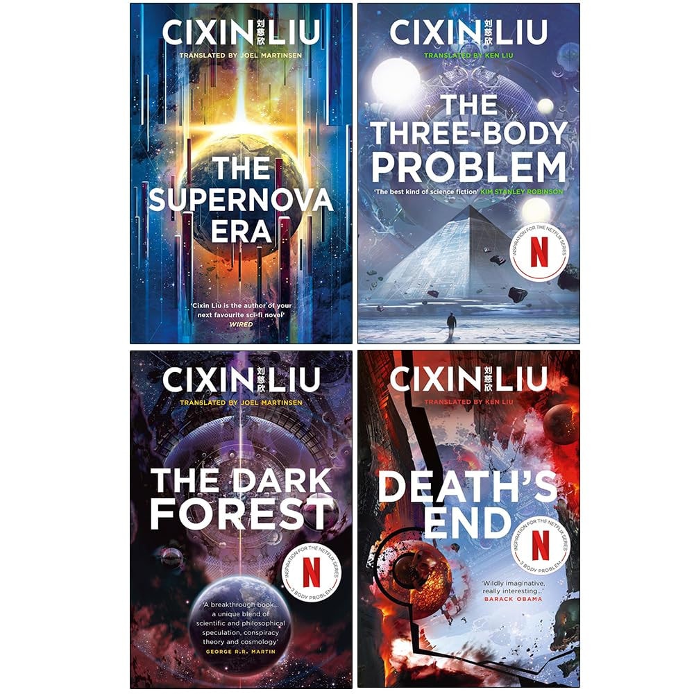 Cixin Liu 4 Books Collection Set (The Supernova Era, The Three-Body Problem, The Dark Forest & Death's End)