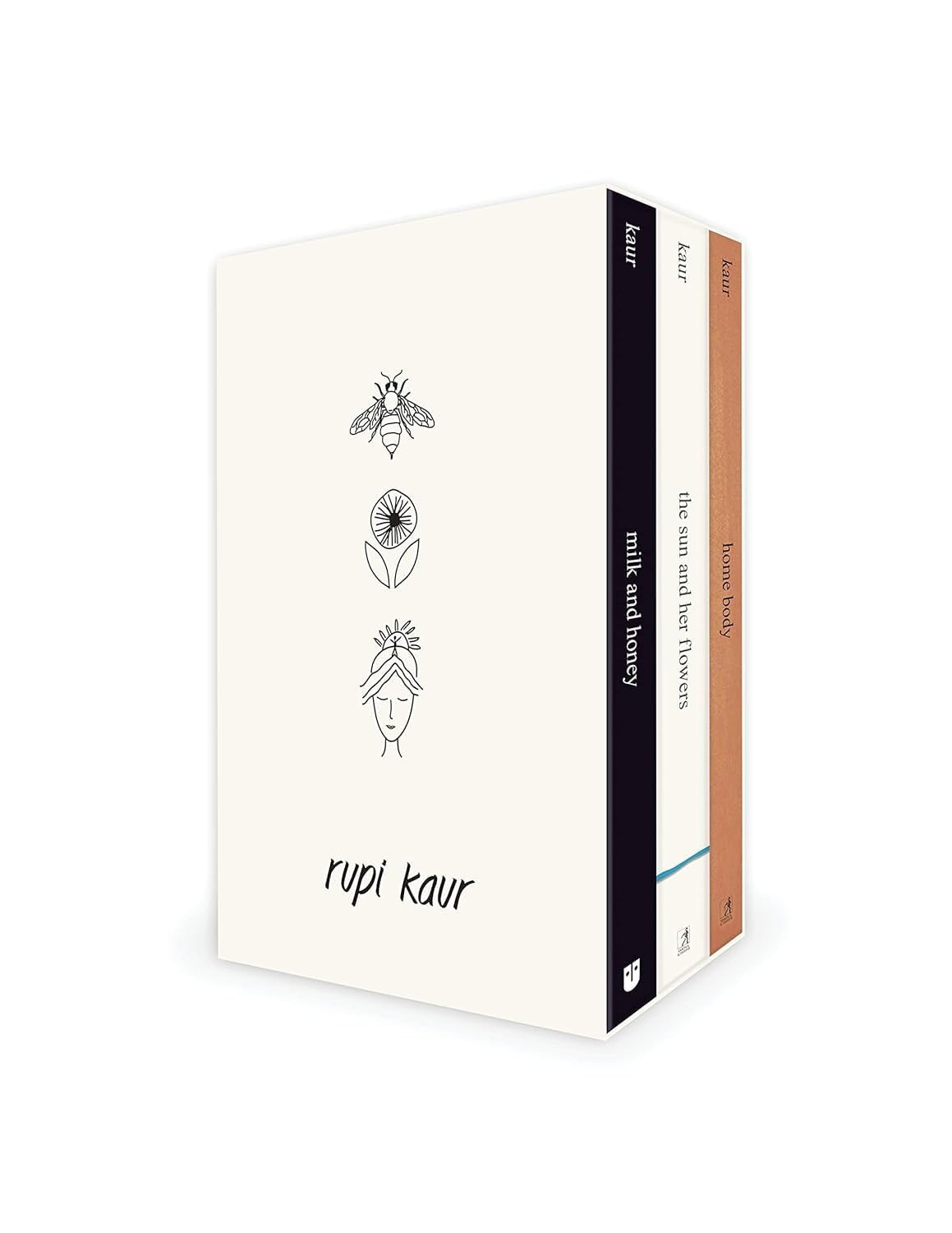 Rupi Kaur Trilogy 3 Books Collection Box Set (Milk and Honey, The Sun and Her Flowers, Home Body)