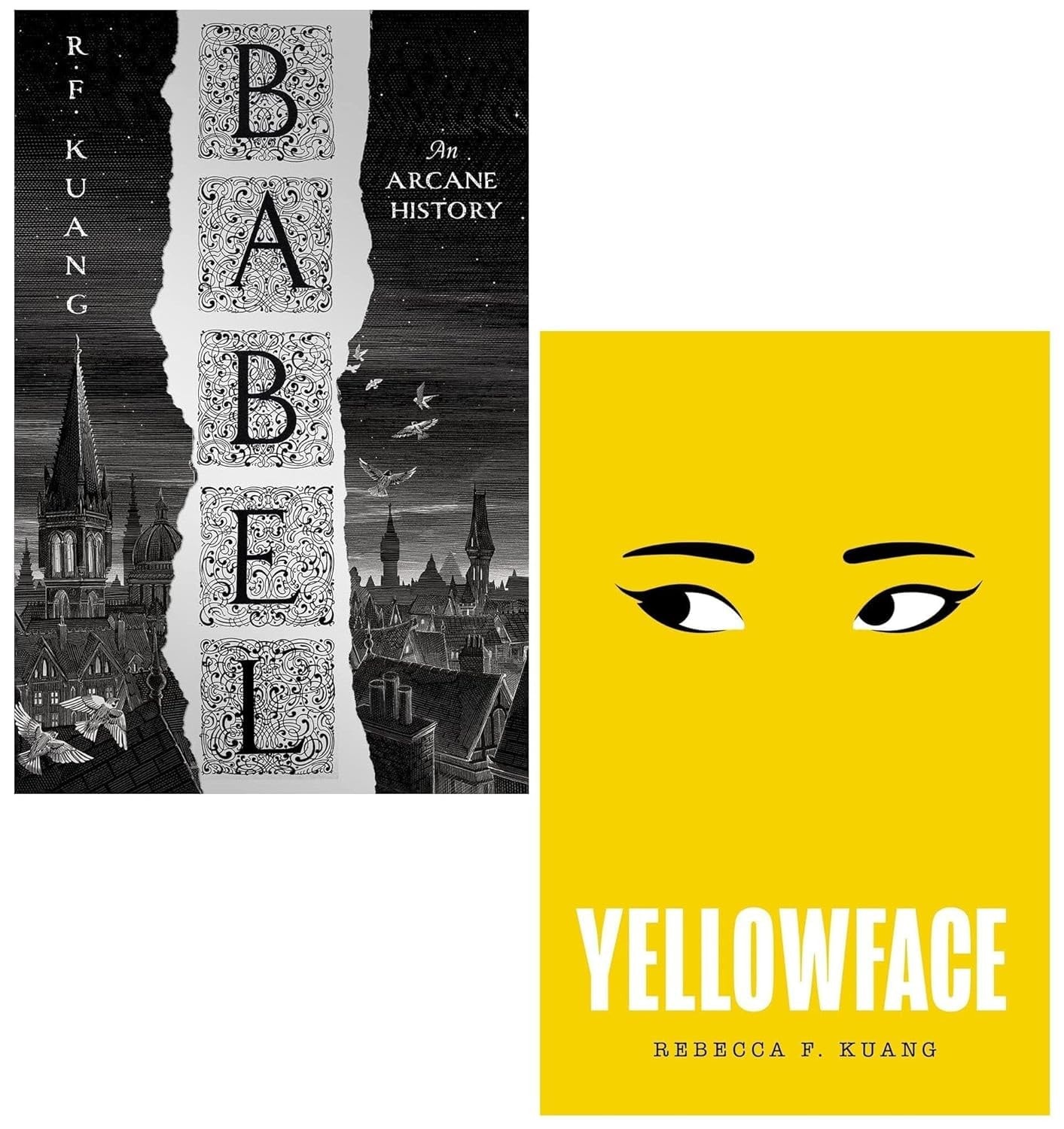 Babel, Yellowface By Rebecca F. Kuang 2 Books Collection Set
