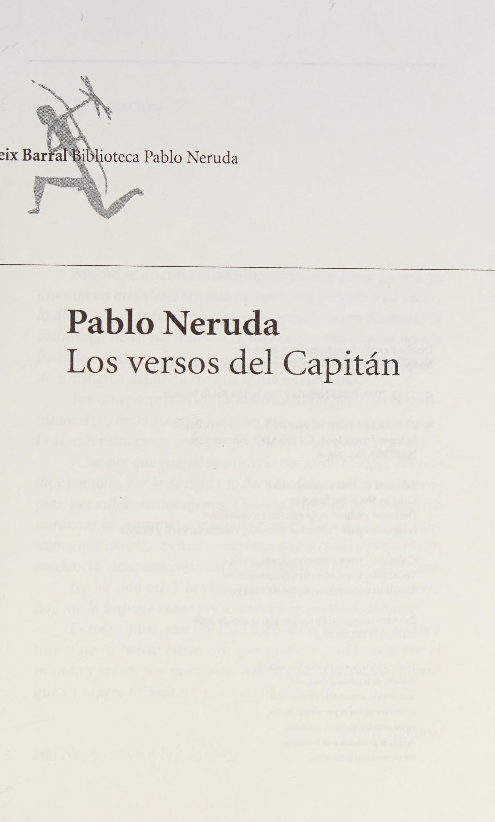 Los versos del capitán