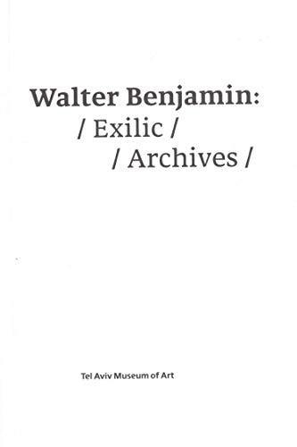 Walter Benjamin: Exilic Archives 3 November, 2015 - 3 February, 2016 ; Charles and Evelyn Kramer Galleries and Ruth and Bruce Rappaport Sculputure Gallery, Main Building ; Exhibition