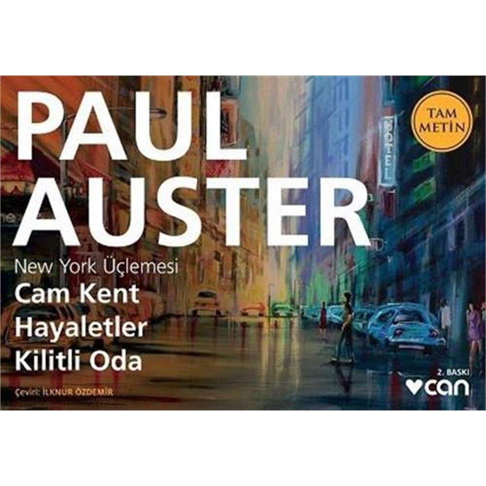 New York üçlemesi cam kent, hayaletler, kilitli oda : roman