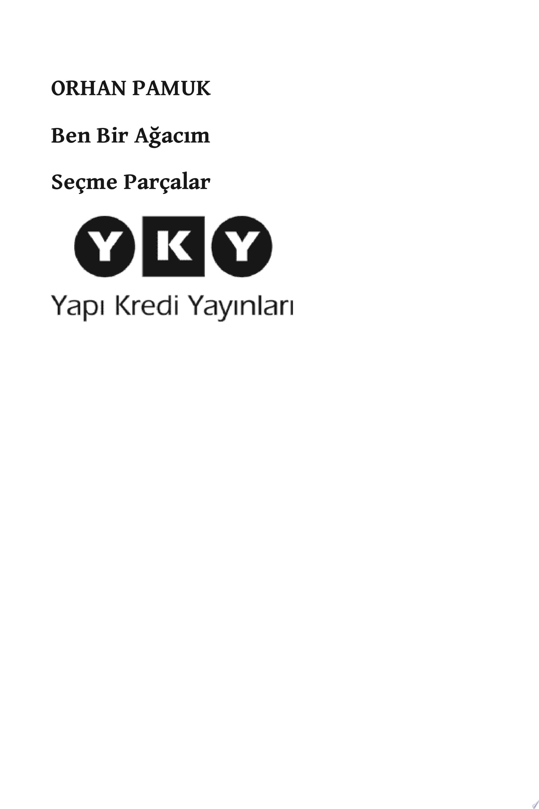 Ben Bir Ağacım