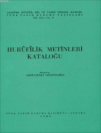 Hurûfîlik metinleri kataloğu
