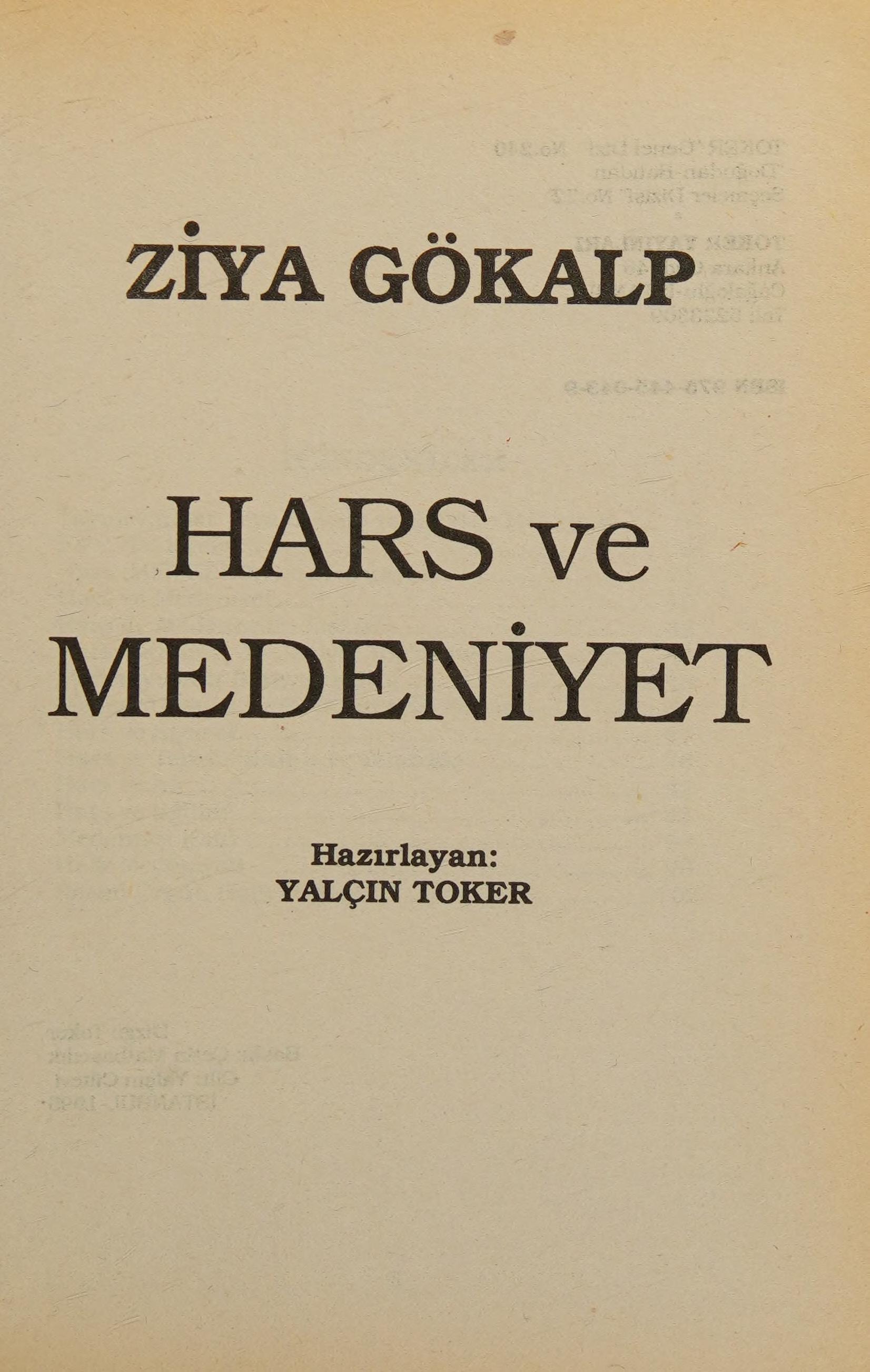 Hars ve medeniyet
