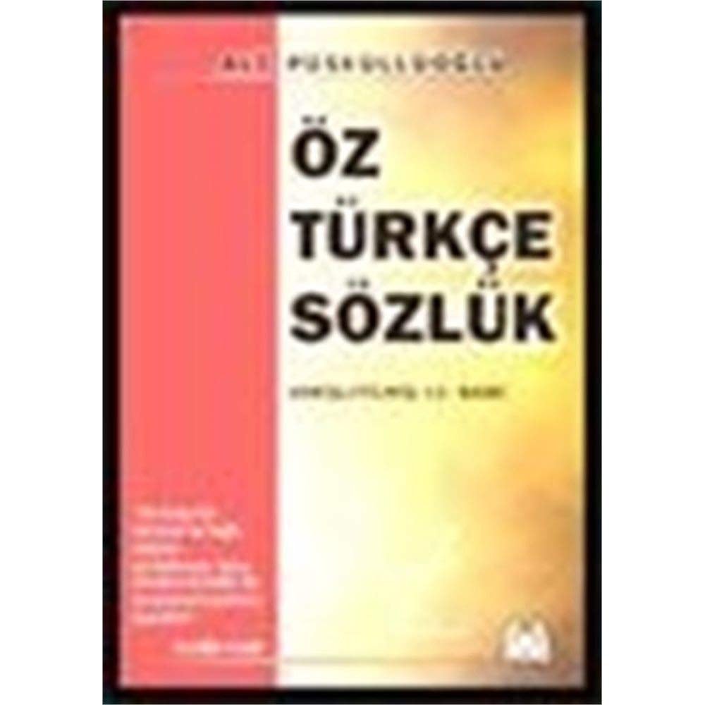 Öz Türkçe sözlük