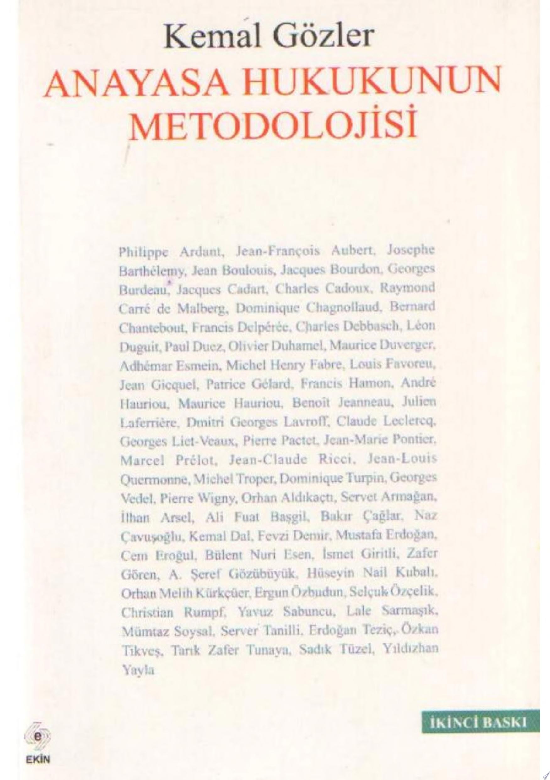 Anayasa Hukukunun Metodolojisi