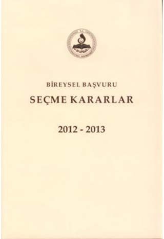 Bireysel başvuru seçme kararlar, 2014