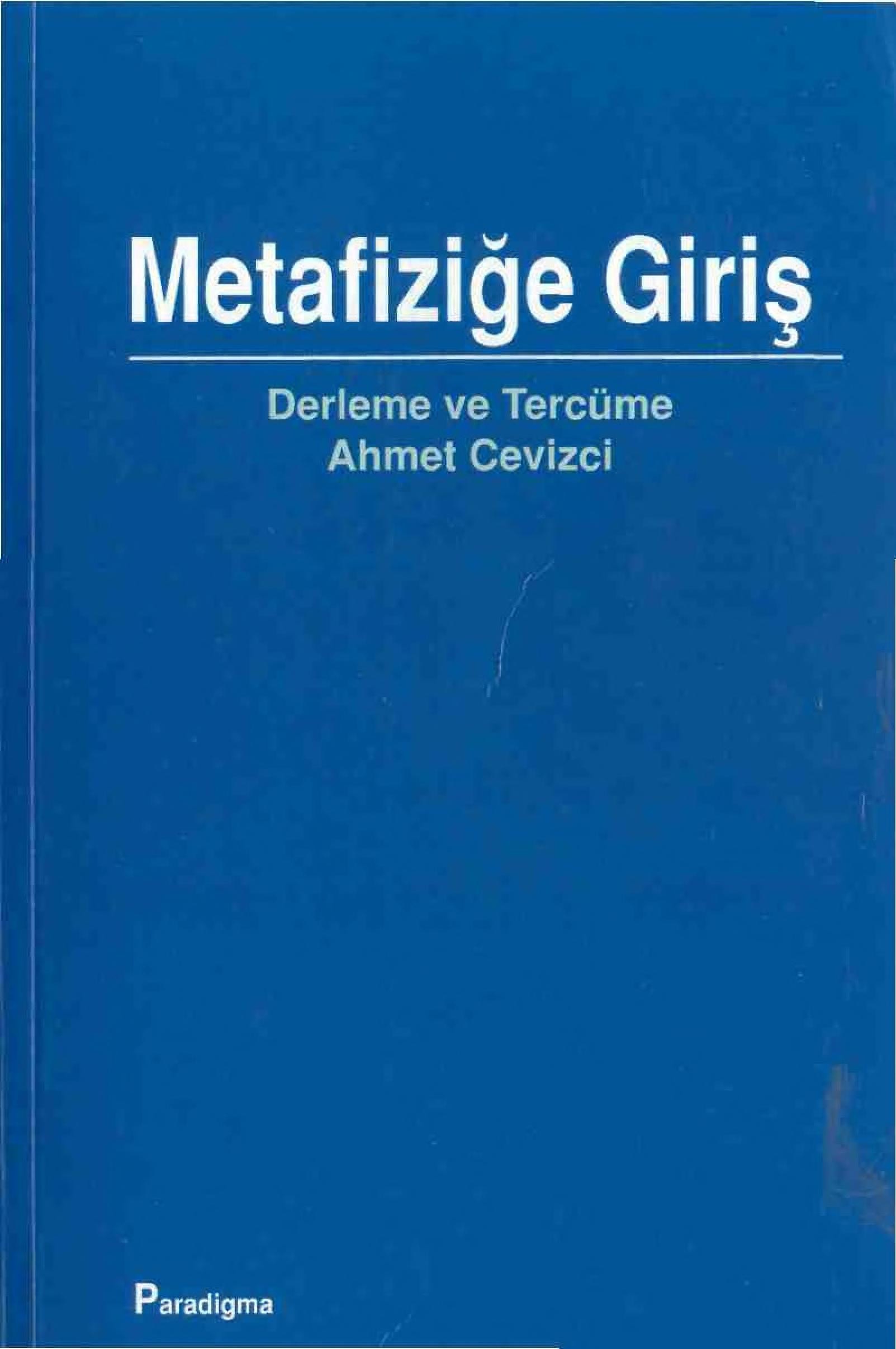 Metafiziğe giriş