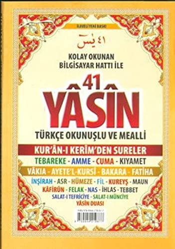 41 Yasin Turkce Okunuslu ve Mealli (Cep Boy)