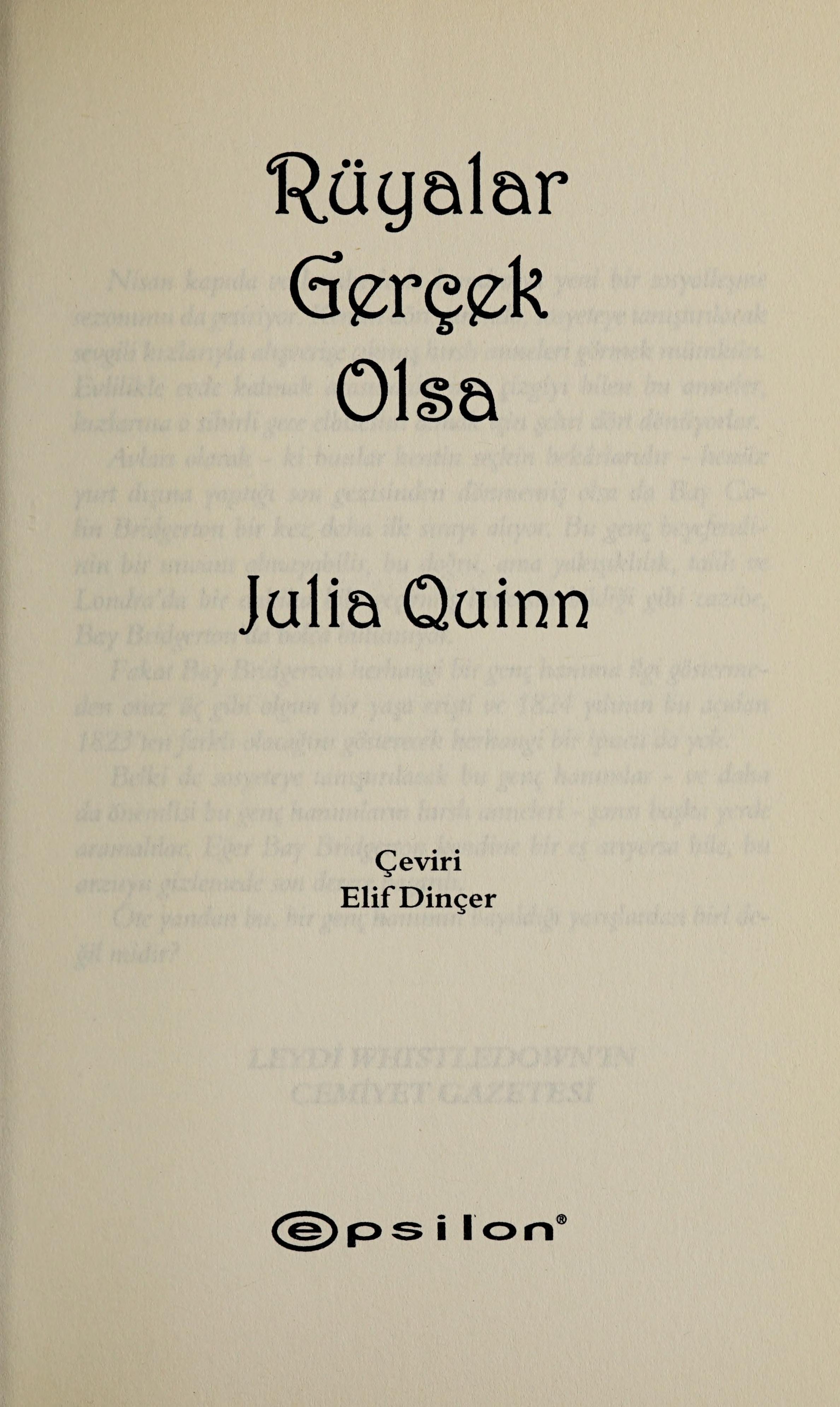 Rüyalar Gercek Olsa