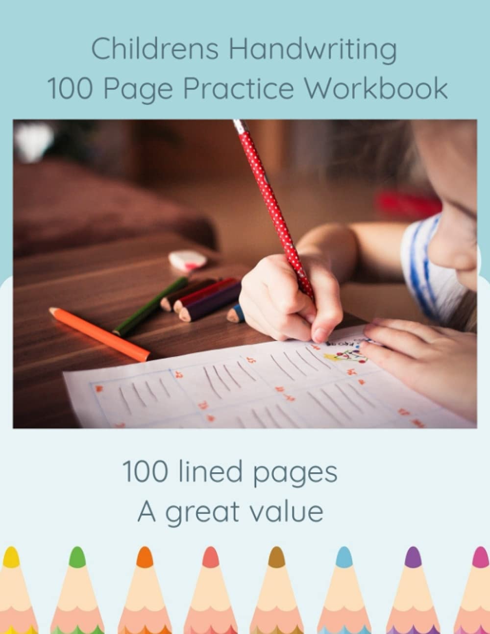 100 Page Lined Handwriting Practice Lined Paper Book