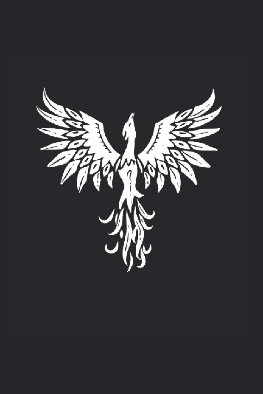 Phoenix Sillhouette Mystical Fan Journal: Funny College Ruled Notebook If You Love Animals And Birds. Cool Journal For Coworkers And Students, Sketches, Ideas And To-Do Lists