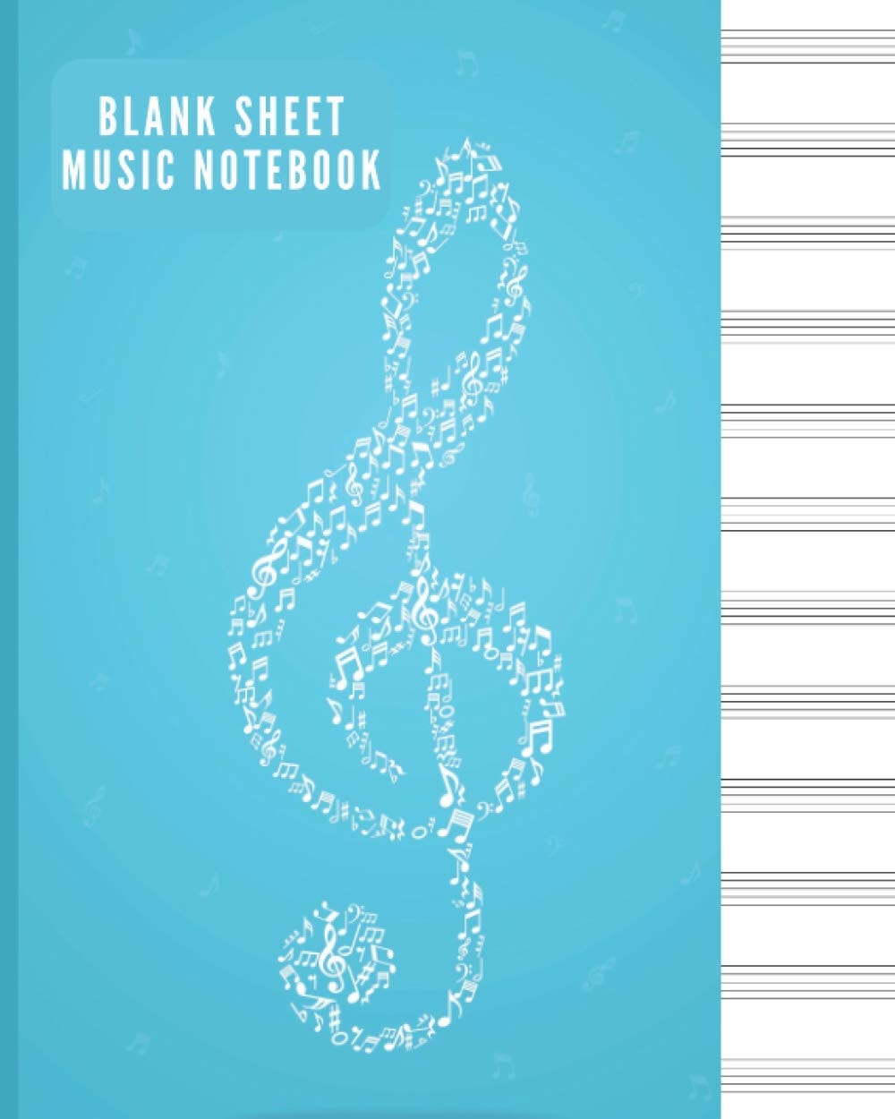 Blank Sheet Music Notebook | Music Manuscript Notebook | Music Notebook with Staff Paper | Sheet Music Book blank | 12 Staves Per Page | Staff Paper ... sheets | Blank sheet music | Music staff