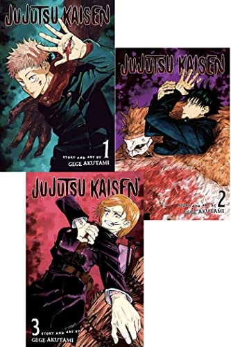 Jujutsu Kaisen Manga Volume 1 - 3 Collection Set