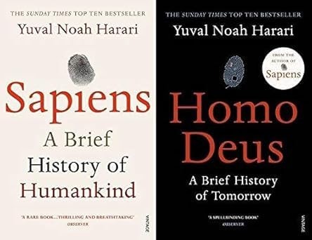 Yuval Noah Harari a Brief History of Humankind Sapiens & Homo Deus Books Set