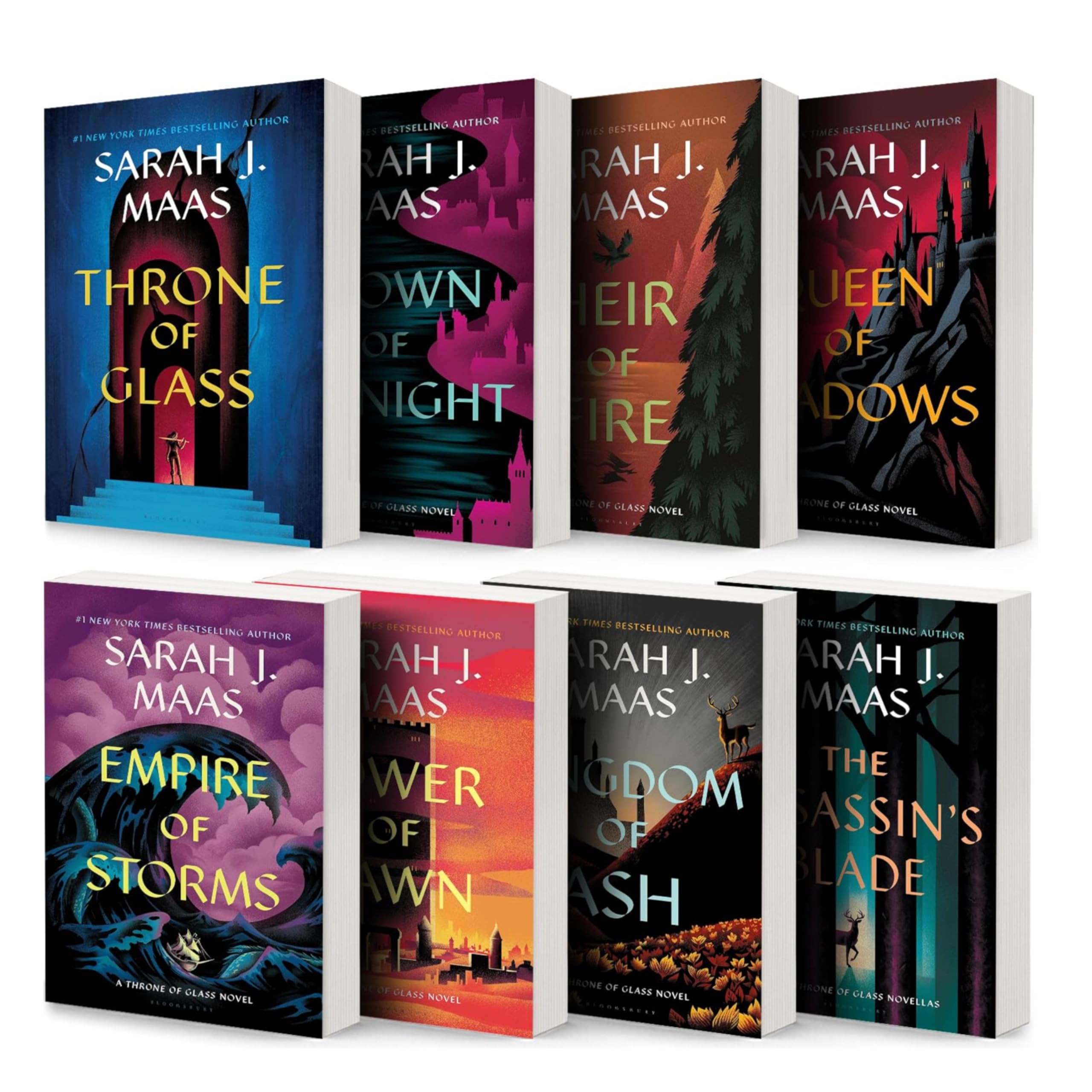 Throne of Glass Paperback 8 Books Box Set